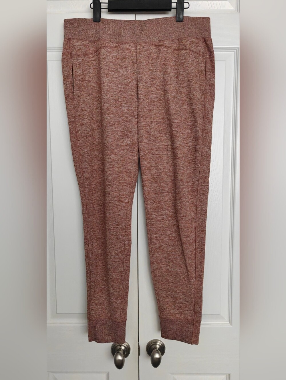 Z By Zella Heathered Rust Jogger Pants, Size L